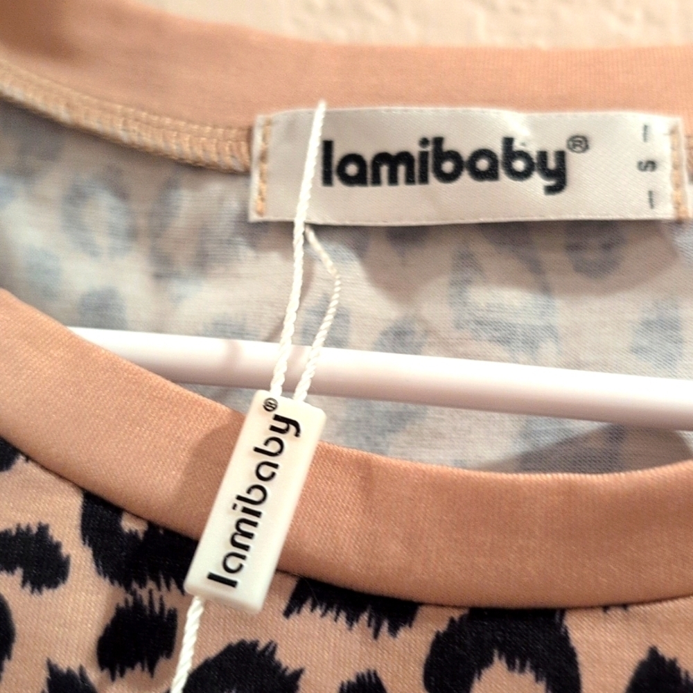 Lamibaby Animal Print Top Small New With Tags - Picture 2 of 6